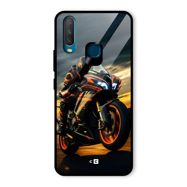 Evening Highway Glass Back Case for Vivo Y12