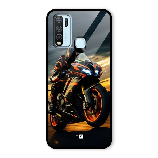 Evening Highway Glass Back Case for Vivo Y30