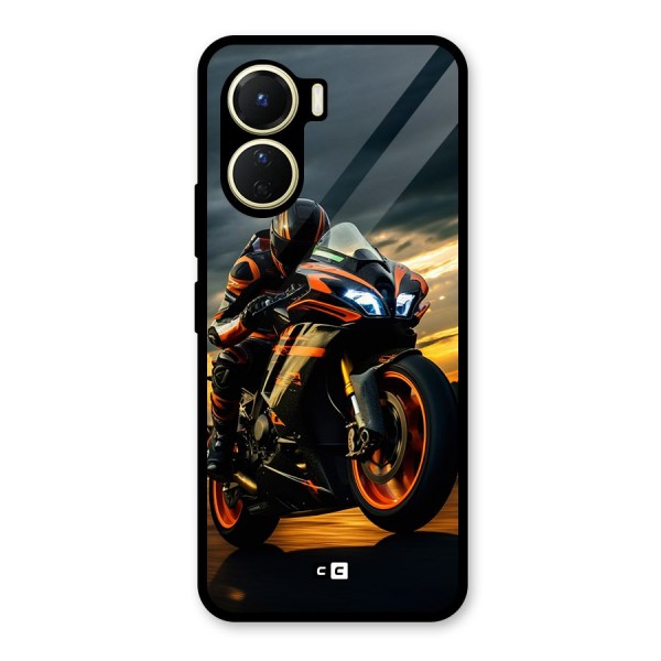 Evening Highway Glass Back Case for Vivo Y56