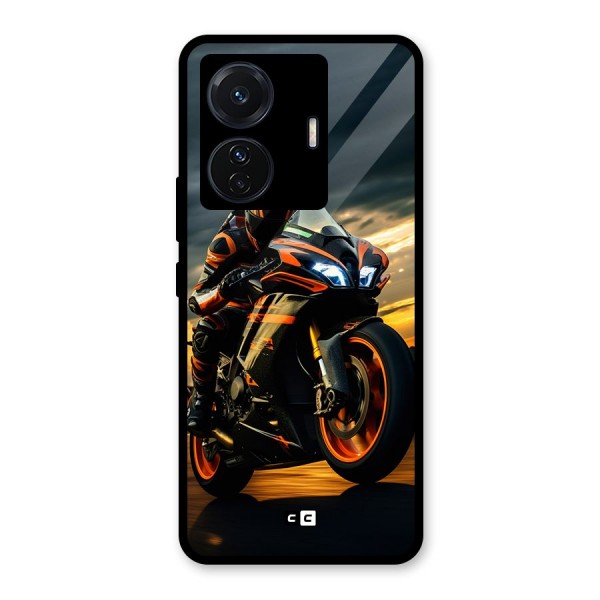 Evening Highway Glass Back Case for Vivo iQOO Z6 Pro