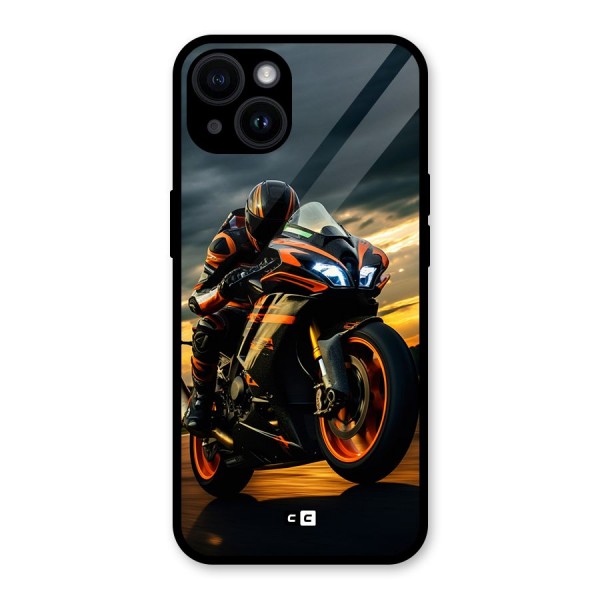 Evening Highway Glass Back Case for iPhone 14