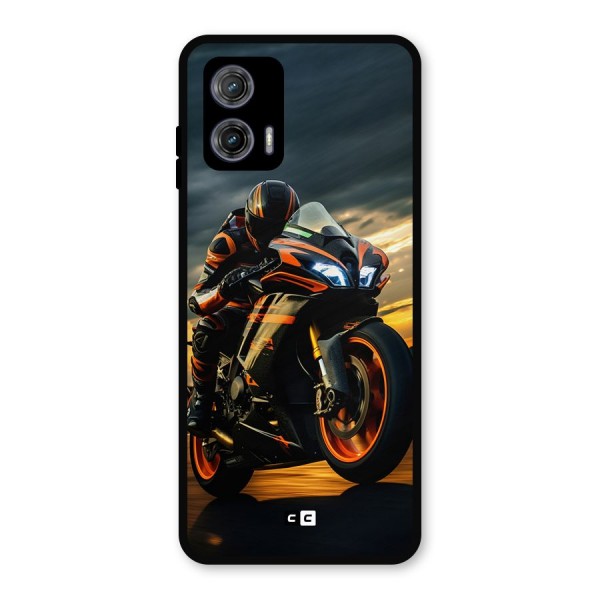 Evening Highway Metal Back Case for Moto G73