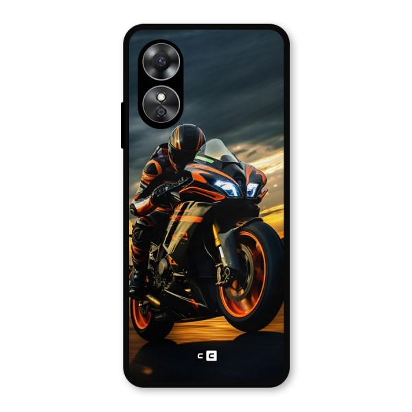 Evening Highway Metal Back Case for Oppo A17