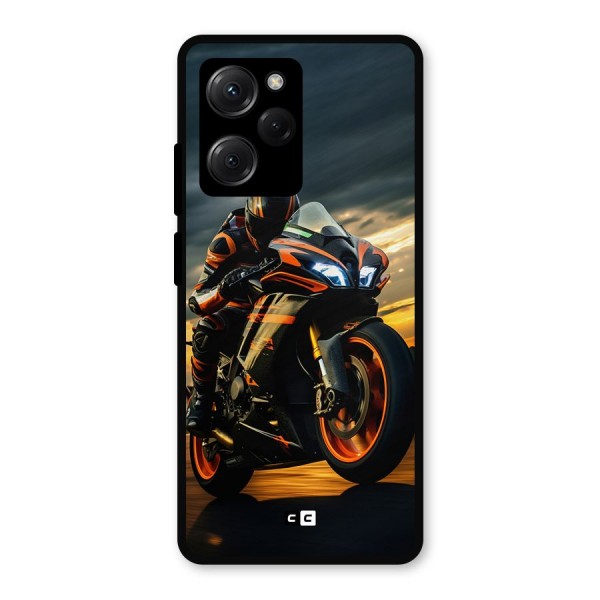 Evening Highway Metal Back Case for Poco X5 Pro