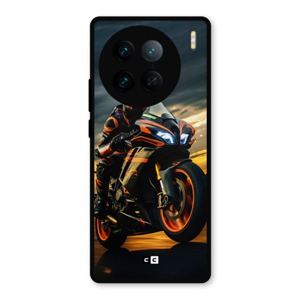 Evening Highway Metal Back Case for Vivo X90 Pro