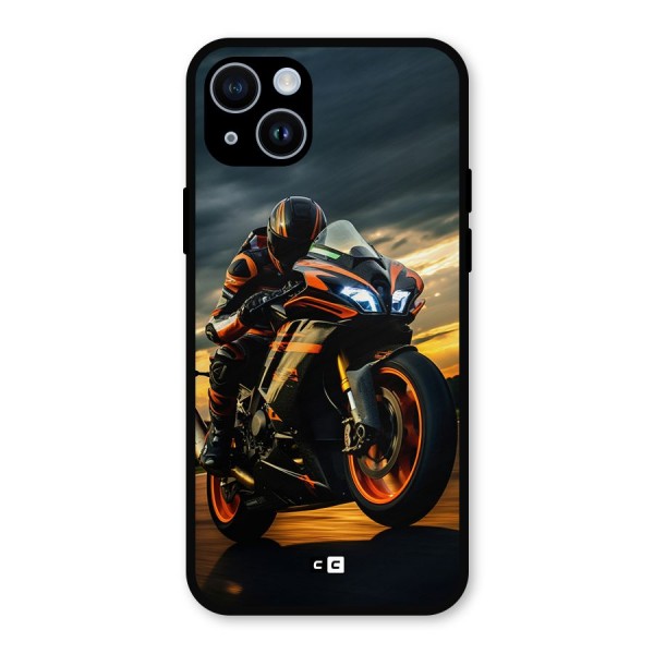 Evening Highway Metal Back Case for iPhone 14