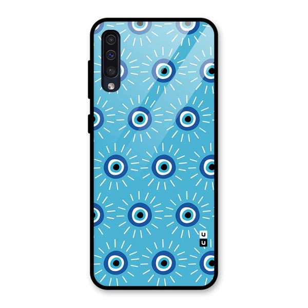 Evil Eves Away Glass Back Case for Galaxy A50s