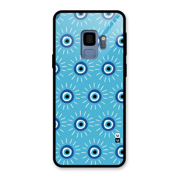 Evil Eves Away Glass Back Case for Galaxy S9