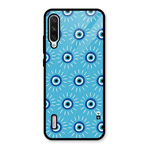 Evil Eves Away Glass Back Case for Mi A3