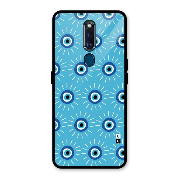 Evil Eves Away Glass Back Case for Oppo F11 Pro