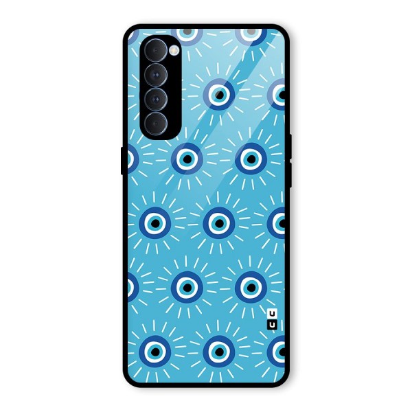 Evil Eves Away Glass Back Case for Oppo Reno4 Pro