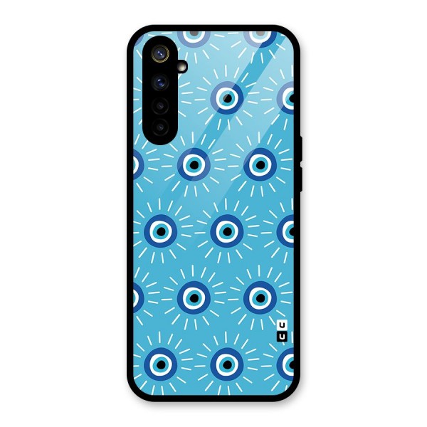 Evil Eves Away Glass Back Case for Realme 6