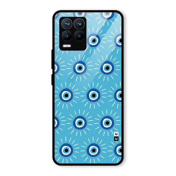 Evil Eves Away Glass Back Case for Realme 8