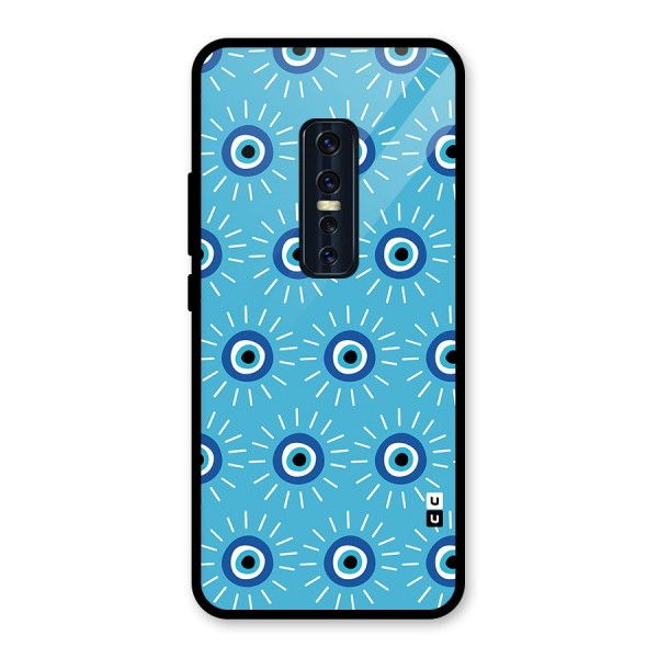 Evil Eves Away Glass Back Case for Vivo V17 Pro