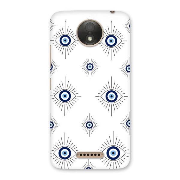 Evil Eye Wall Back Case for Moto C Plus