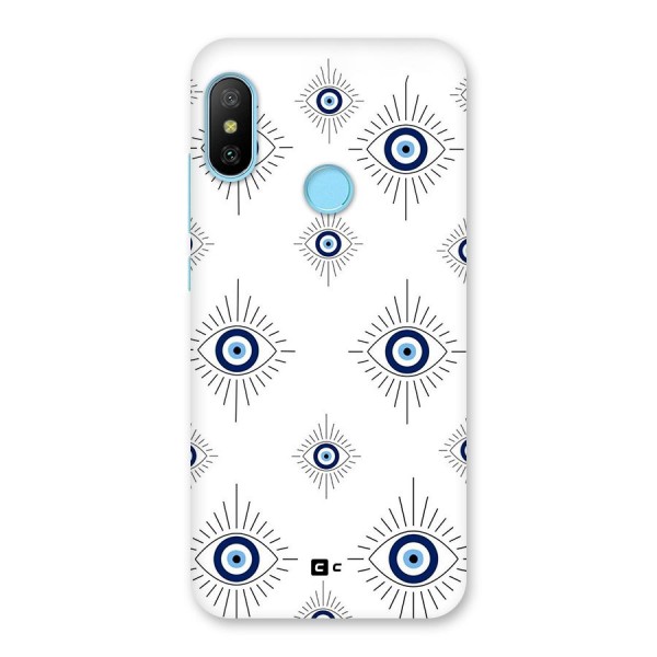 Evil Eye Wall Back Case for Redmi 6 Pro