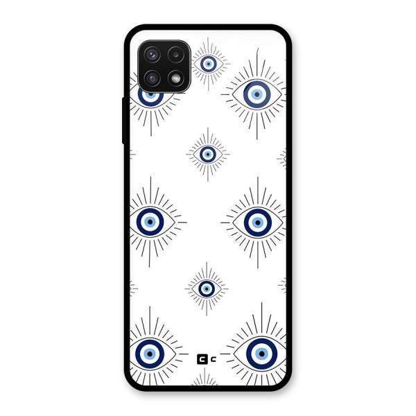 Evil Eye Wall Glass Back Case for Galaxy A22 5G