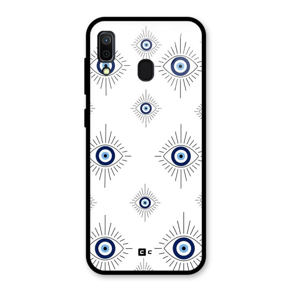 Evil Eye Wall Glass Back Case for Galaxy A30