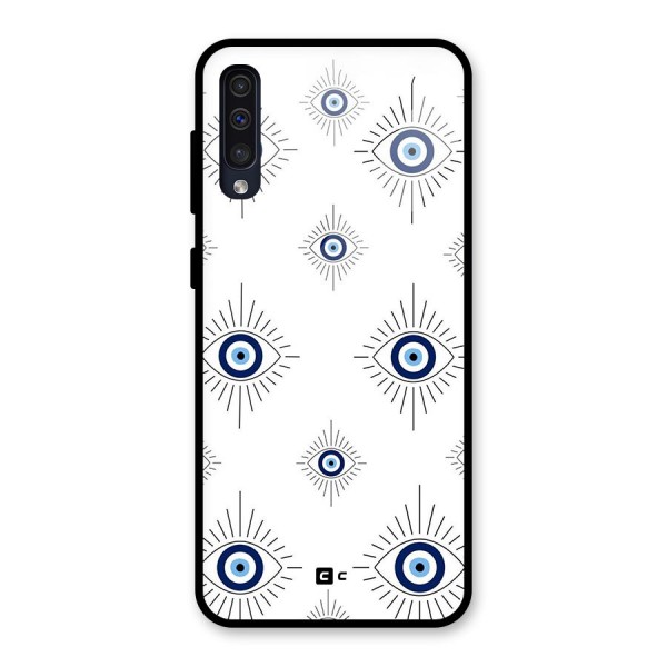 Evil Eye Wall Glass Back Case for Galaxy A50