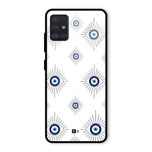 Evil Eye Wall Glass Back Case for Galaxy A51