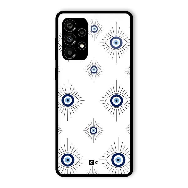 Evil Eye Wall Glass Back Case for Galaxy A73 5G