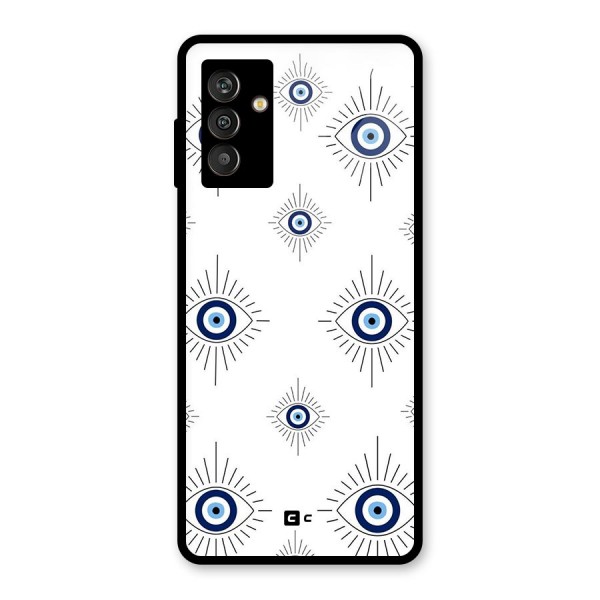 Evil Eye Wall Glass Back Case for Galaxy M13