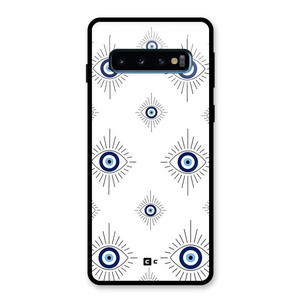 Evil Eye Wall Glass Back Case for Galaxy S10