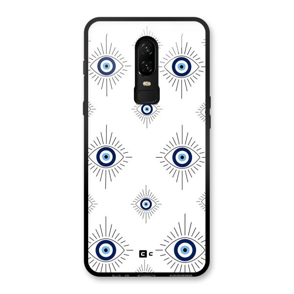 Evil Eye Wall Glass Back Case for OnePlus 6