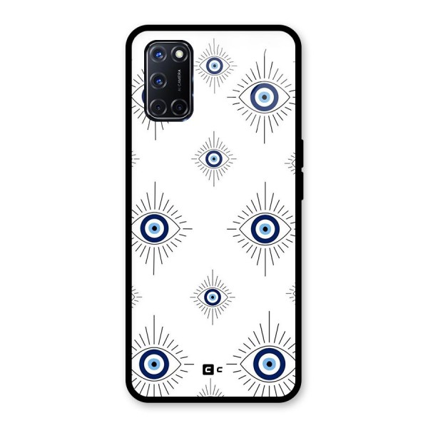 Evil Eye Wall Glass Back Case for Oppo A52