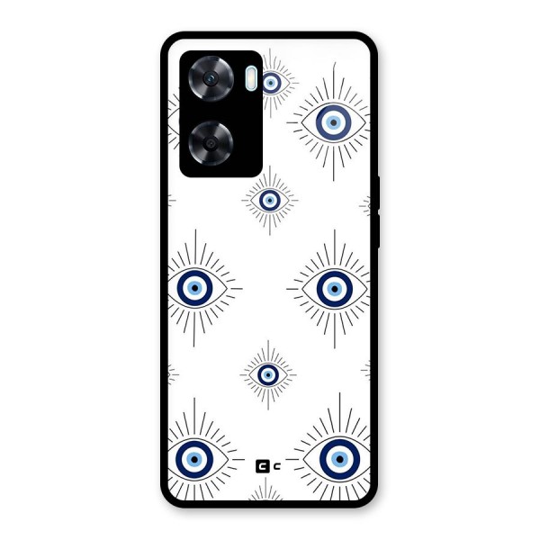 Evil Eye Wall Glass Back Case for Oppo A77s