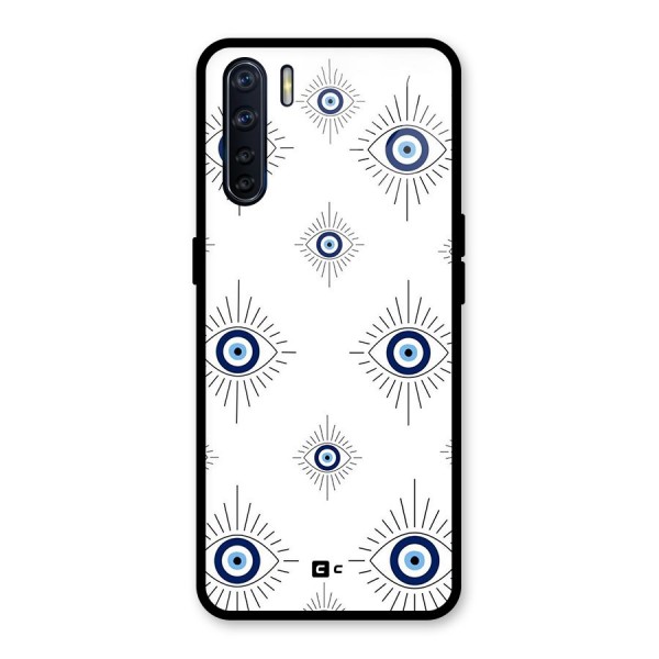 Evil Eye Wall Glass Back Case for Oppo F15