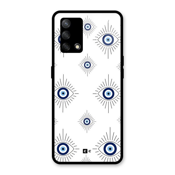 Evil Eye Wall Glass Back Case for Oppo F19