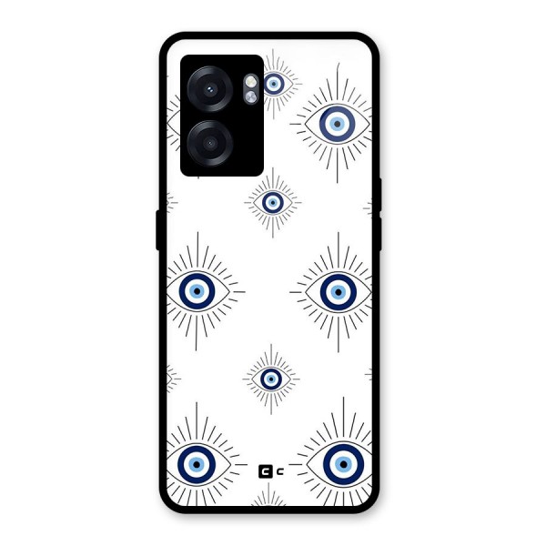 Evil Eye Wall Glass Back Case for Oppo K10 (5G)