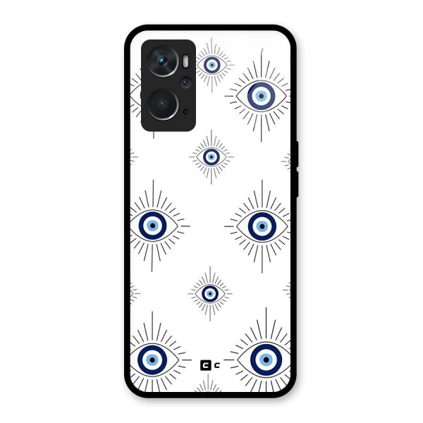 Evil Eye Wall Glass Back Case for Oppo K10 4G