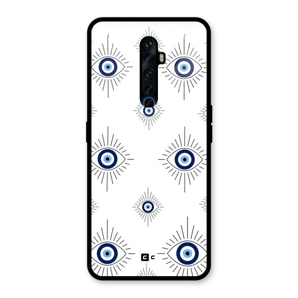 Evil Eye Wall Glass Back Case for Oppo Reno2 F