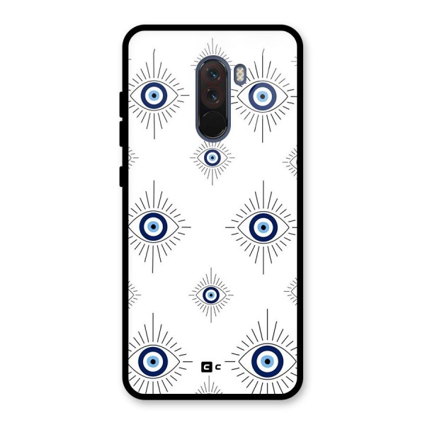 Evil Eye Wall Glass Back Case for Poco F1