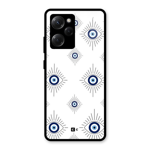 Evil Eye Wall Glass Back Case for Poco X5 Pro