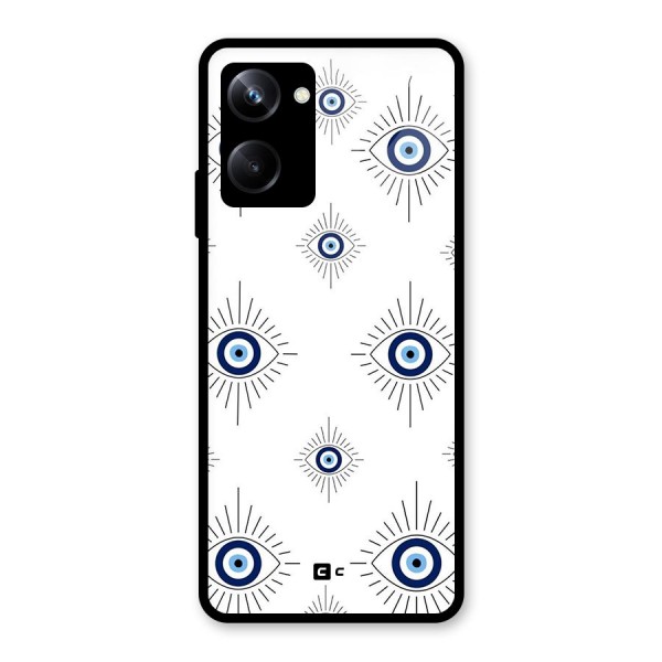 Evil Eye Wall Glass Back Case for Realme 10 Pro