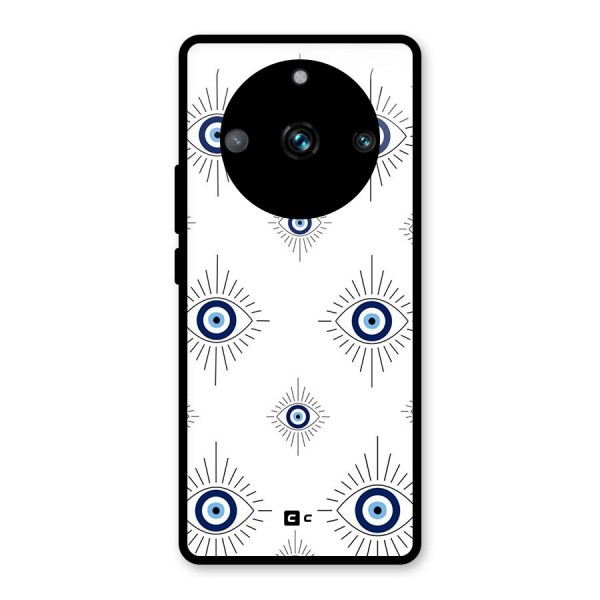 Evil Eye Wall Glass Back Case for Realme 11 Pro