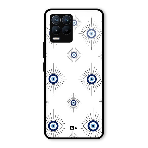 Evil Eye Wall Glass Back Case for Realme 8 Pro