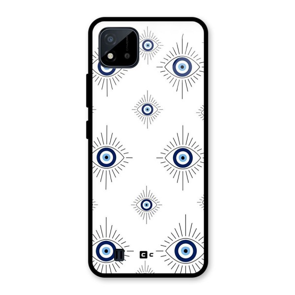 Evil Eye Wall Glass Back Case for Realme C11 2021