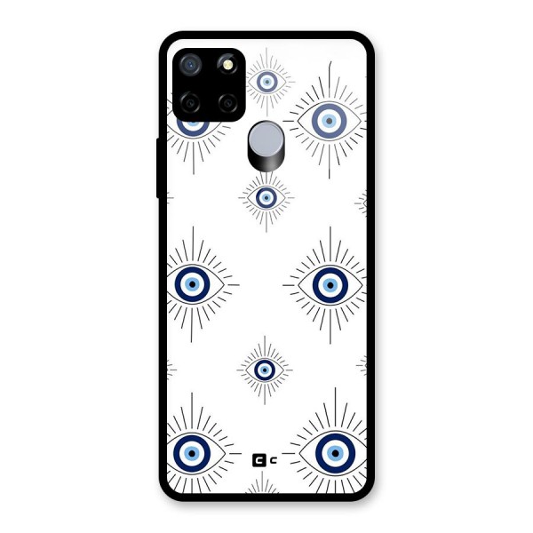 Evil Eye Wall Glass Back Case for Realme C12