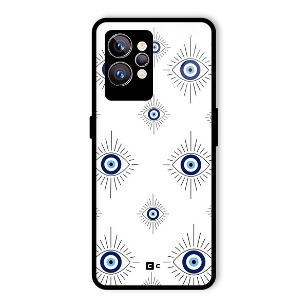 Evil Eye Wall Glass Back Case for Realme GT2 Pro