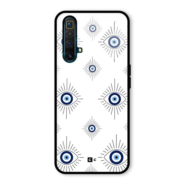 Evil Eye Wall Glass Back Case for Realme X3 SuperZoom