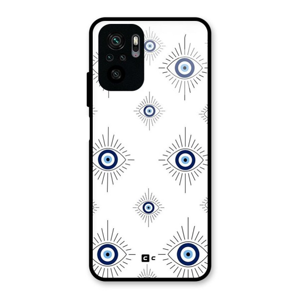 Evil Eye Wall Glass Back Case for Redmi Note 10