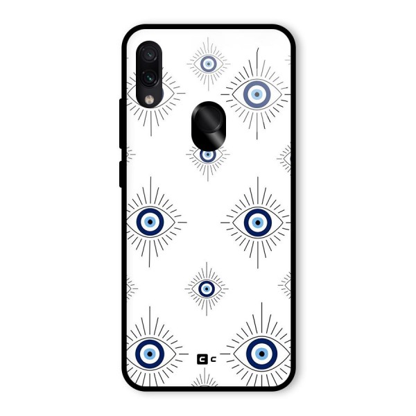 Evil Eye Wall Glass Back Case for Redmi Note 7S