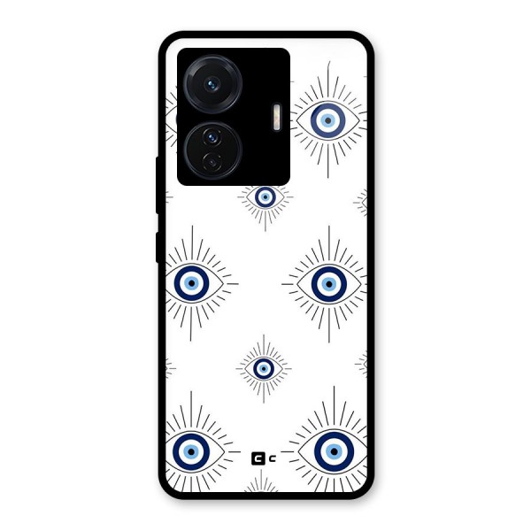 Evil Eye Wall Glass Back Case for Vivo T1 Pro