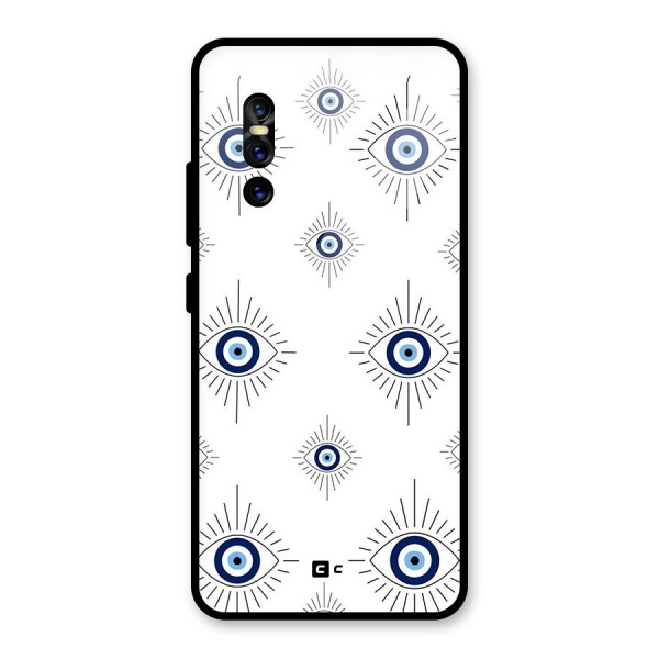 Evil Eye Wall Glass Back Case for Vivo V15 Pro