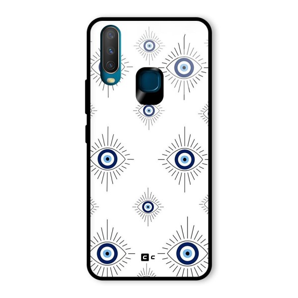 Evil Eye Wall Glass Back Case for Vivo Y12