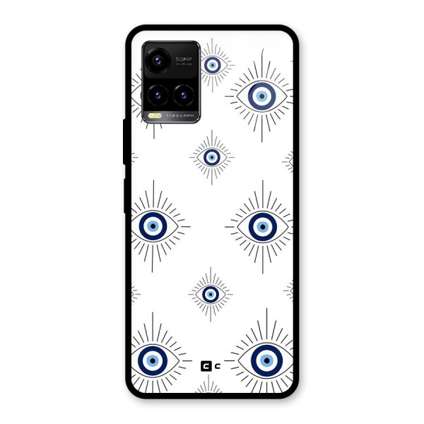 Evil Eye Wall Glass Back Case for Vivo Y21A